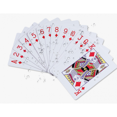 Custom Printed Hotel Souvenir Advertising PVC Poker Branded Logo Durable Playing Poker Cards